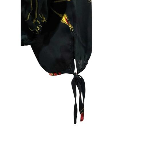 Collective Concepts Aimee Surplice Tie Sleeve Blouse Floral Romantic Women’s XLP - Picture 8 of 11